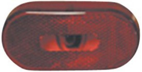 Fasteners unlimited 89-121r red replacement lens for oval clearance light