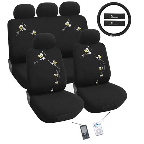 Buzzing bees car seat cover set universal fit