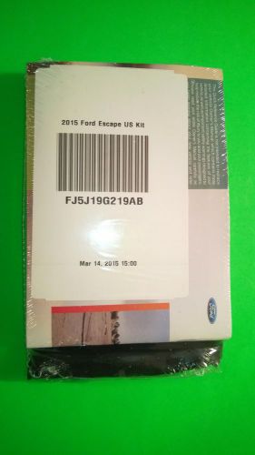 2015 ford escape owners manual kit -sealed in plastic-