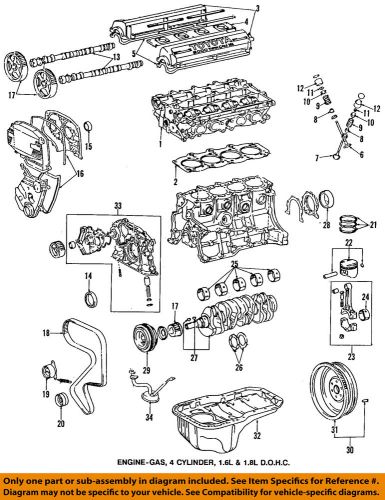 Toyota oem 90-92 corolla-engine timing camshaft gear 1352315010
