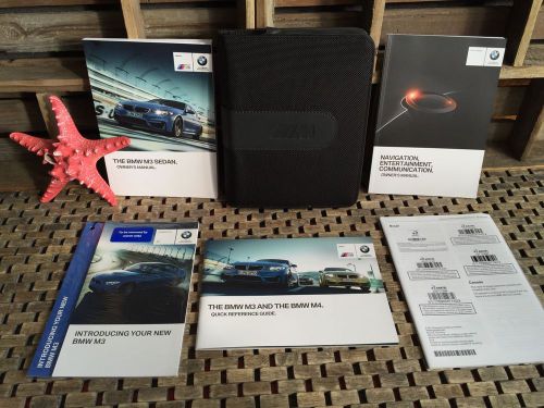2015 bmw m3 sedan owners manual + navigation book (buy new oem)
