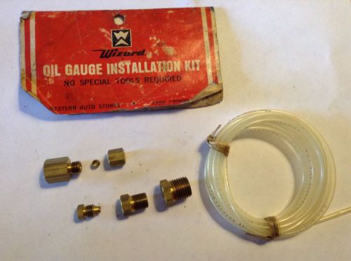 Wizard oil pressure gauge installation install kit brass pressure fitting hose