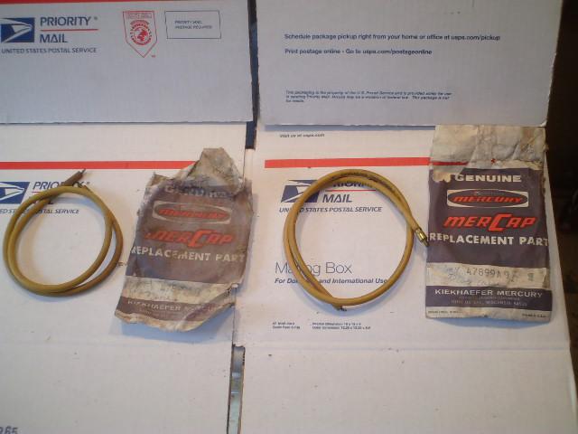 Vintage nos mercury snowmobile plug wires, 644cc hurricane, mx, 47899a9
