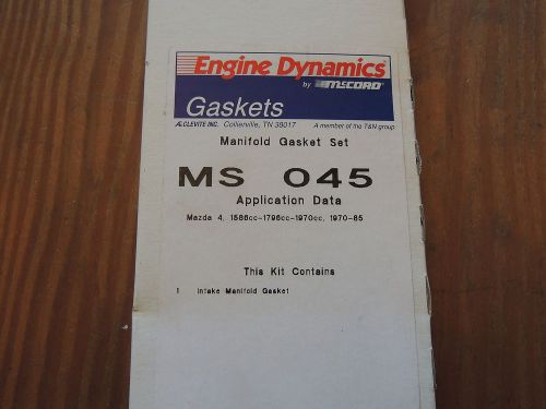 Mccord engine dynamic ms045 intake manifold gasket set for mazda 1.6-1.8-2.0l l4