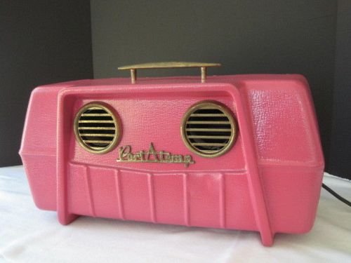Vintage air conditioner/swamp cooler. camp trailer canned ham.mid century.pink