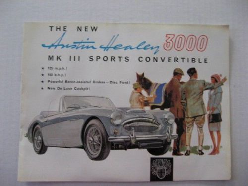 Original austin healey 3000 mkiii sports convertible sales brochure