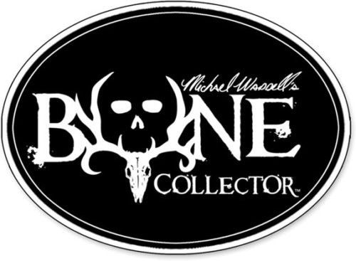 Michael wadell&#039;s bone collector antler logo decal black