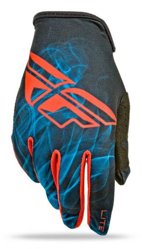 Fly racing lite hydrogen 2015 mens mx/offroad gloves red/blue/black xs