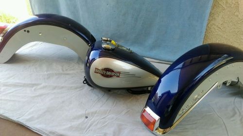 Harley heritage softail gas tank and fenders paint set