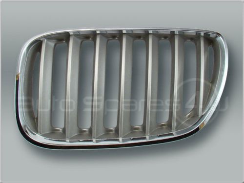 Chrome/titan front hood grille left 2005-2006 bmw x5 e53