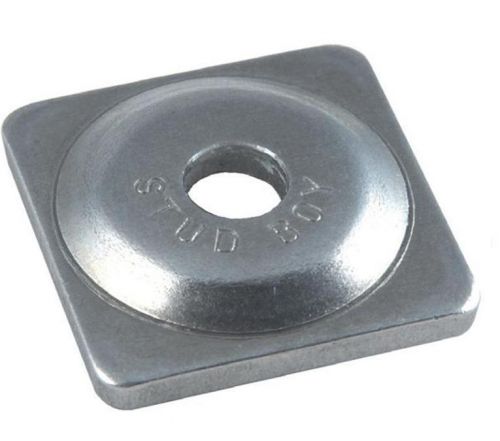 Stud boy square backer plates aluminum - silver - 7mm thread 2060-p3