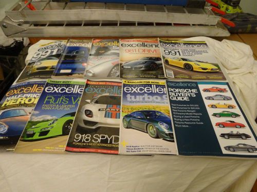 10 issues 2012 porsche excellence magazines including 2012 buyer&#039;s guide