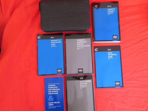 Oem 2014 scion tc owners manual set system guide