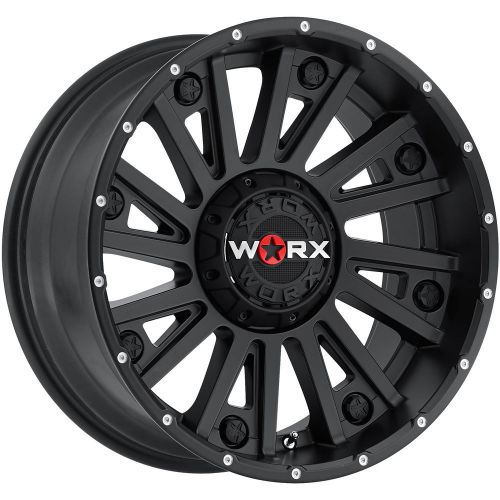 18x9 black worx sentry 810 6x135 &amp; 6x5.5 +18 wheels 37x13.5x18 tires