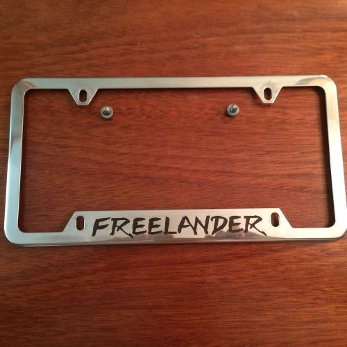 Land rover freelander chrome license plate frame