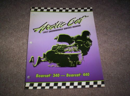 Arctic cat snowmobile 1997 bearcat 340 440 repair service manual nice 2255-527