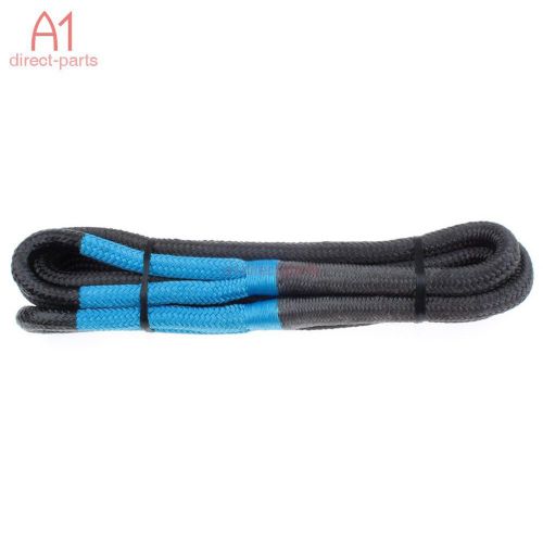 Gennuine! snatch 20&#039; x 3/4&#034; kinetic recovery rope tow strap 19,000 lbs blue eyes