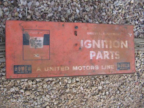 1950 united motors delco remy ignition parts cabinet vintage 1955 1949 ? olds ca