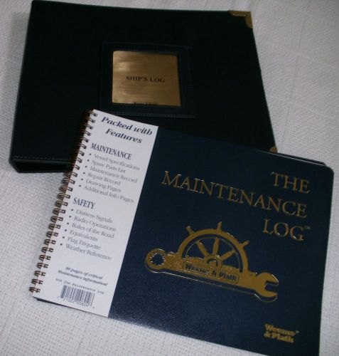 Weems &amp; plath leather log cover and maintenance log #804