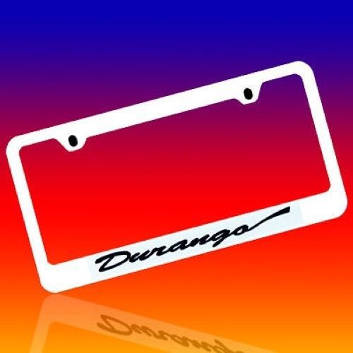 Dodge *durango* genuine engraved chrome license plate frame tag holder *script*