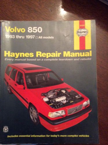 Volvo 850 haynes repair manual 1993 thru 1997