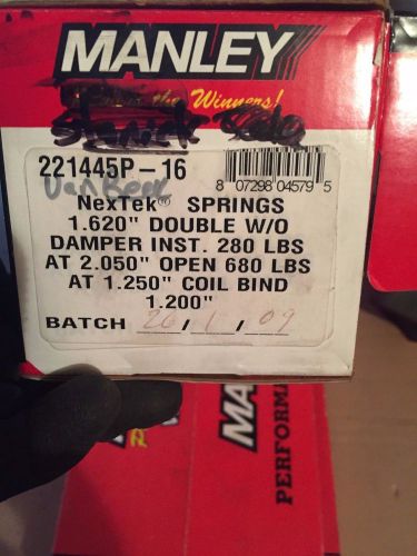 Manley 221445p-16 1.620 dual valve springs polished max valve lift .800!!