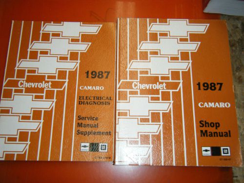 1987 chevrolet camaro berlinetta sport factory service manuals shop original