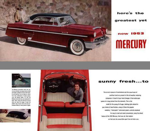 Mercury 1953 - here&#039;s the greatest yet new 1953 mercury