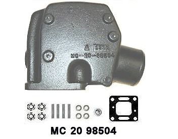 Mercruiser 5.0l, 5.7l - 3&#034; exhaust riser (1983-86) - mc-20-98504