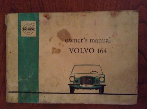 Volvo 164 owner&#039;s manual