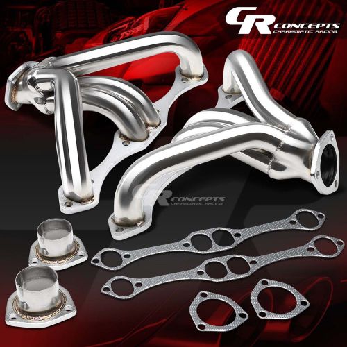 For small block hugger sbc 262-400 350 angle plug heads exhaust tight fit header