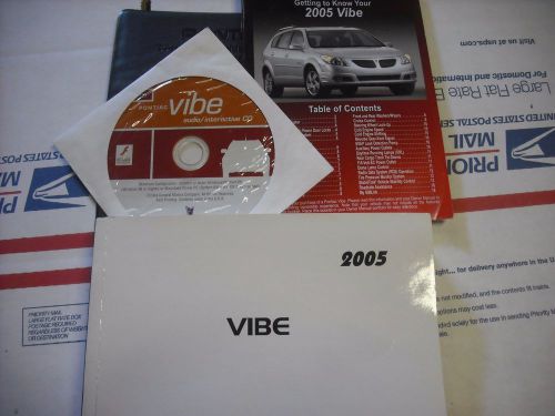2005 pontiac vibe owners manual &amp; case