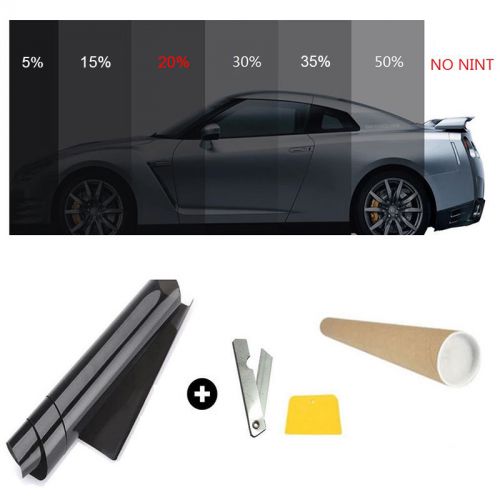 Car home pro glass window tint tinting film roll 50cm*3m 20% vlt black new