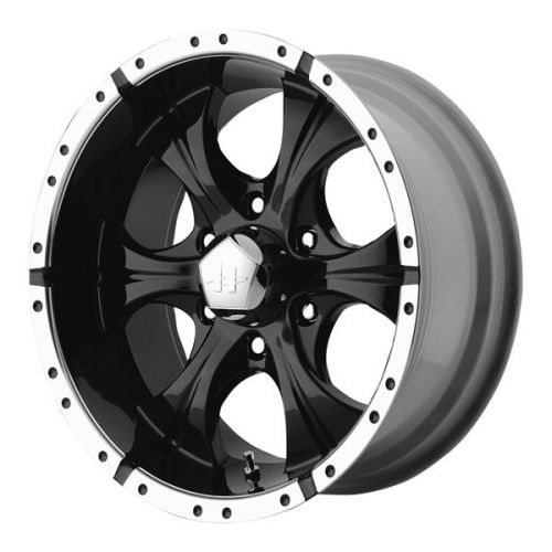 Helo he791 maxx 17x9 5x135 -12mm black/machined wheels rims