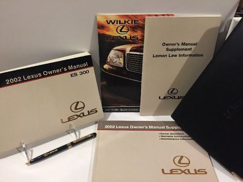 2002 lexus es 300 owners manual kit with case book set with pen #1008