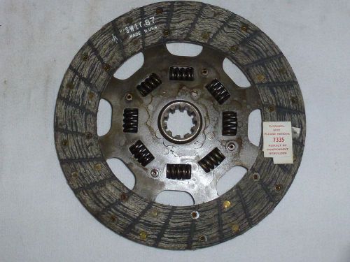1956-64 ford trk 1948-54 lincoln sms #7335 clutch plate 10 1/2&#034;x10&#034;x1 3/8&#034; nors
