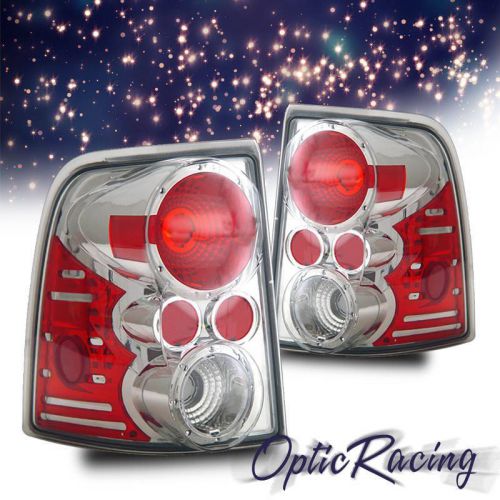 [altezza style]for 2002-2005 ford explorer chrome clear lens tail lights pair