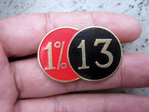Lucky 13 brass pin cafe racer ton up 59 hand made 1%
