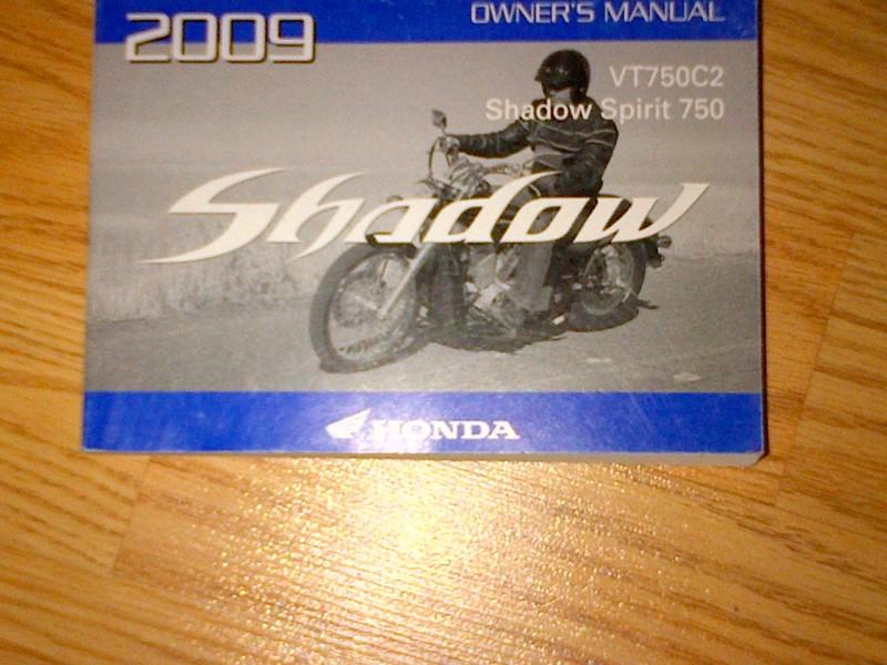 2009 honda factory owners manual slightly used shadow spirit vt750c2