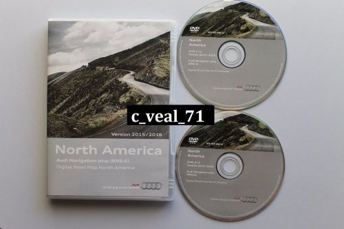 Audi rns-e north america navigation dvd 2015-2016 (2xdvd) maps gps road update