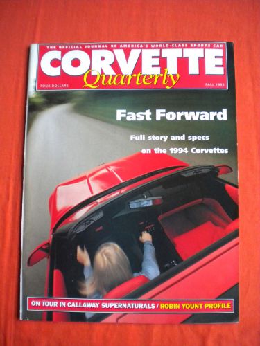 1993 corvette quarterly magazine 1994 zr-1 story specs callaway supernatural