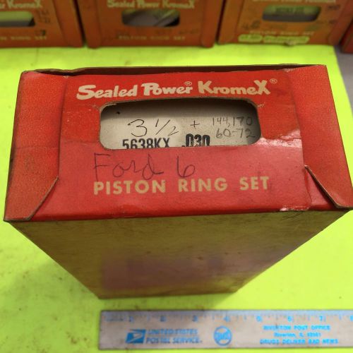 Ford piston rings, 3 1/2 bore, 6 cylinder,  +030.    item:  4380