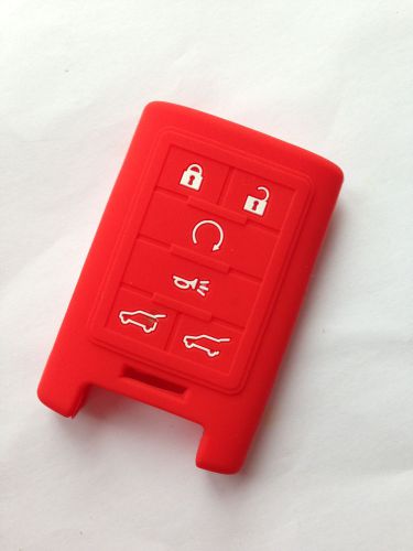 Red protective silicone fob skin key cover jacket protector keyless fob gift