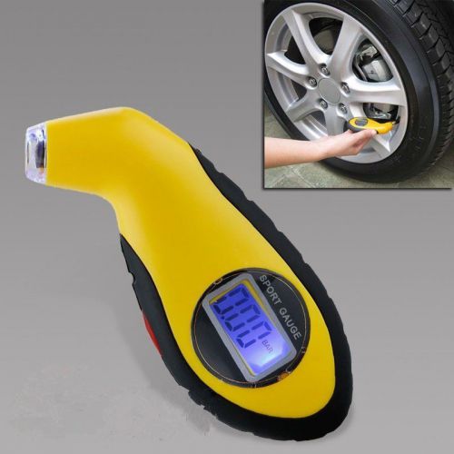 Lcd digital tire tyre air pressure gauge tester tool for auto motorcycled new