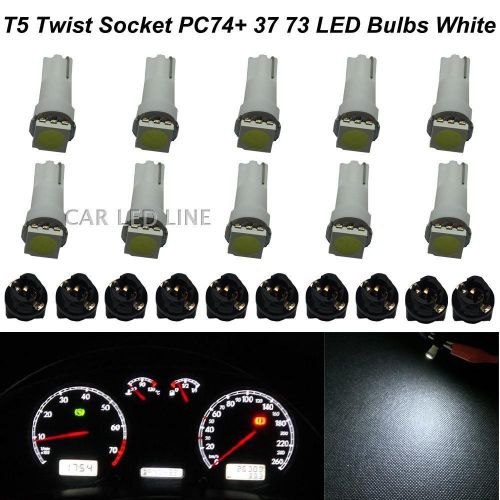 10x t5 1smd white instrument dash wedge led light bulb lamp 17 37 73 for subaru