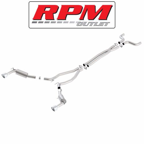 Borla s-type cat back exhaust 140530 for your 2014-2015 chevy camaro ss 6.2l
