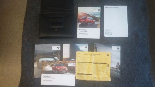 2015 bmw x1 series owners manual/books &amp; leather case