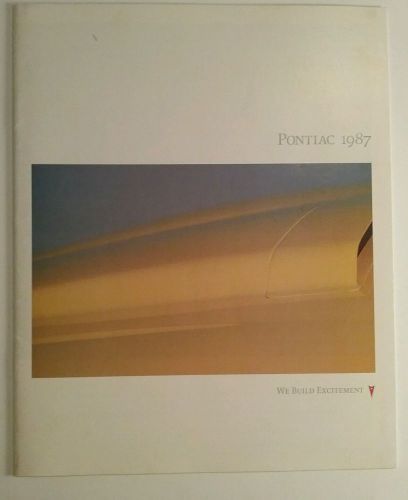 1987 pontiac dealer model catalog brochure advertisement