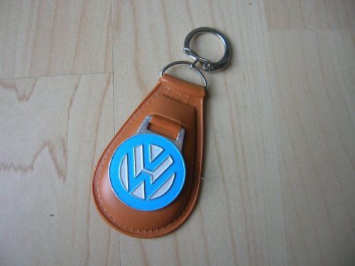 Vw logo key ring emblem badge fob split oval kÄfer cox kdf beetle - nos