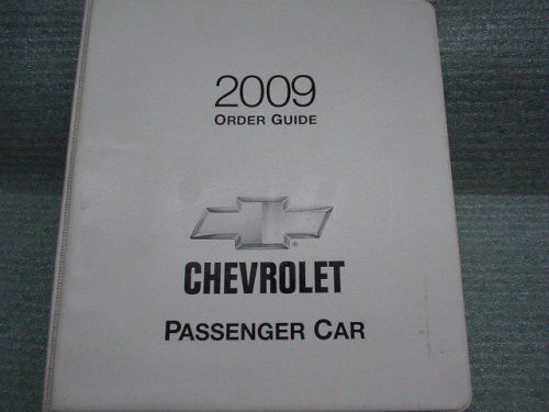 2009 chevrolet corvette and all models 2010 camaro dealer order guide